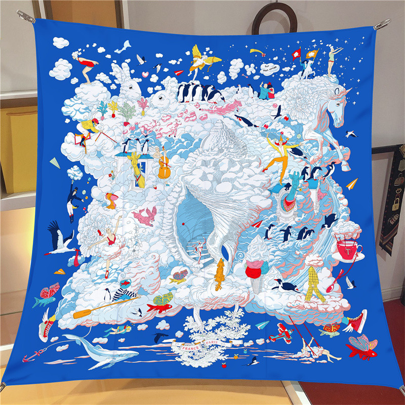 POBING Twill Silk Scarf Women  - Scarf Silk Square review and price