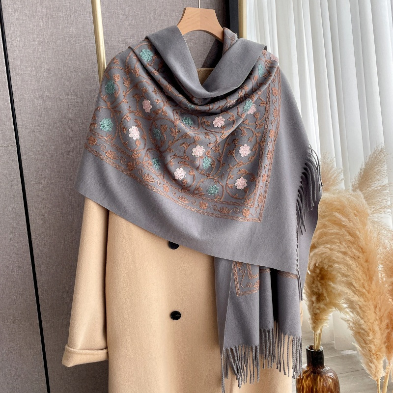 2025 New Embroidery Cashmere S - Woven Scarf Blanket review and price