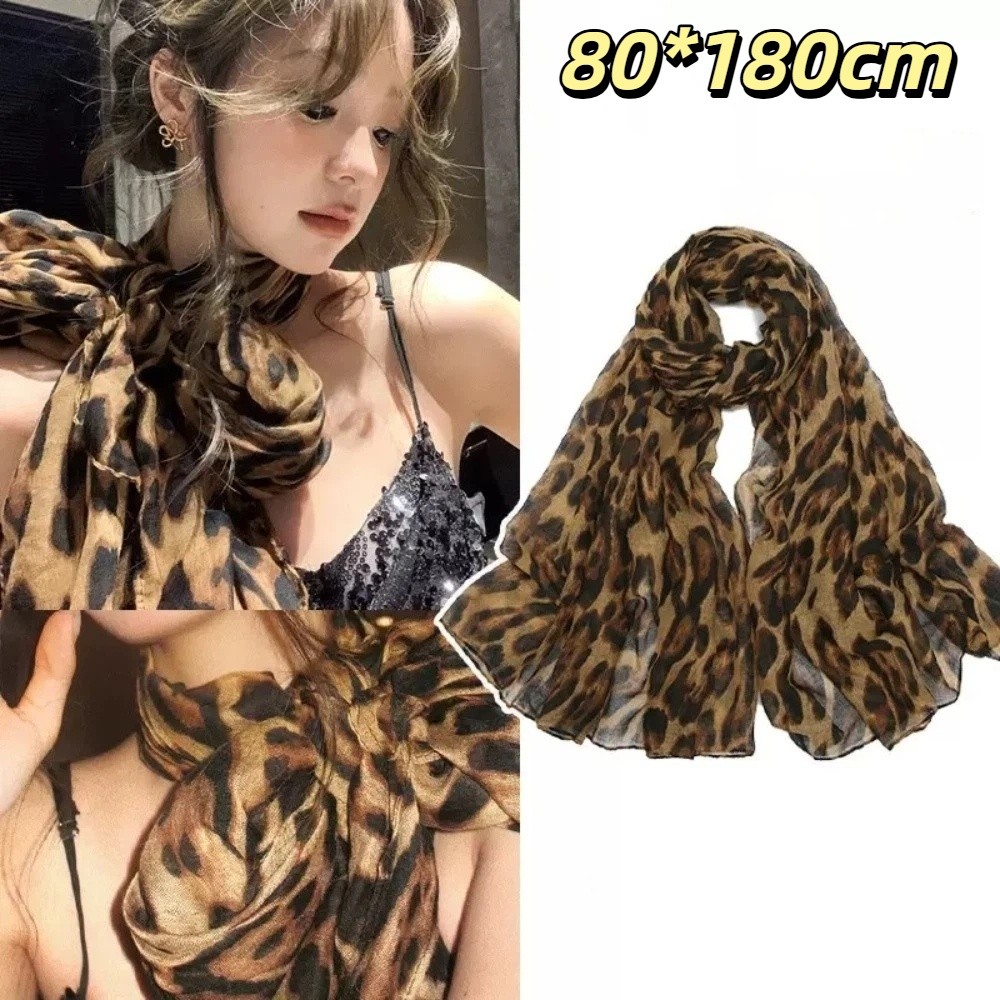 New Soft Leopard Print Scarf T - Face Scarf Mask review and price